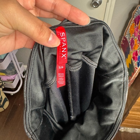 Spanx Black Faux Leather Leggings - Picture 3 of 3